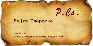 Pajzs Cseperke névjegykártya